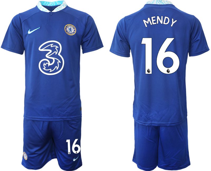 Men 2022-2023 Club Chelsea FC home blue #16 Soccer Jersey
